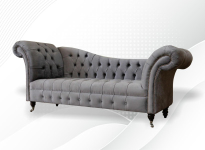 Lounge Sofa Living room Fabric Couches Chaise Lounge Chesterfield Seat Upholstery new